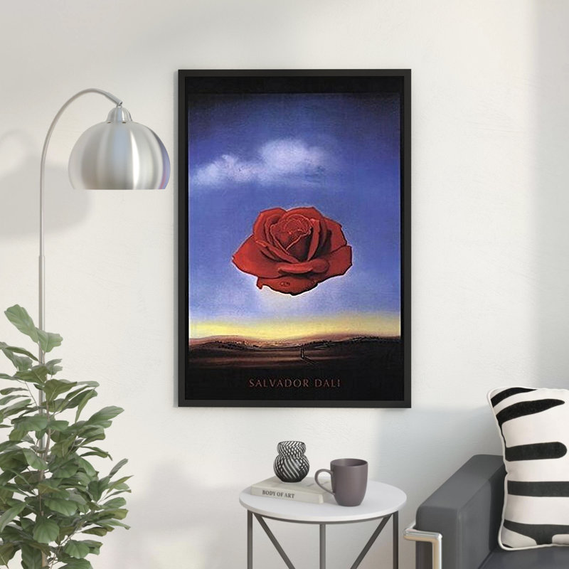 «Meditative Rose C» par Salvador Dali, impression encadrée