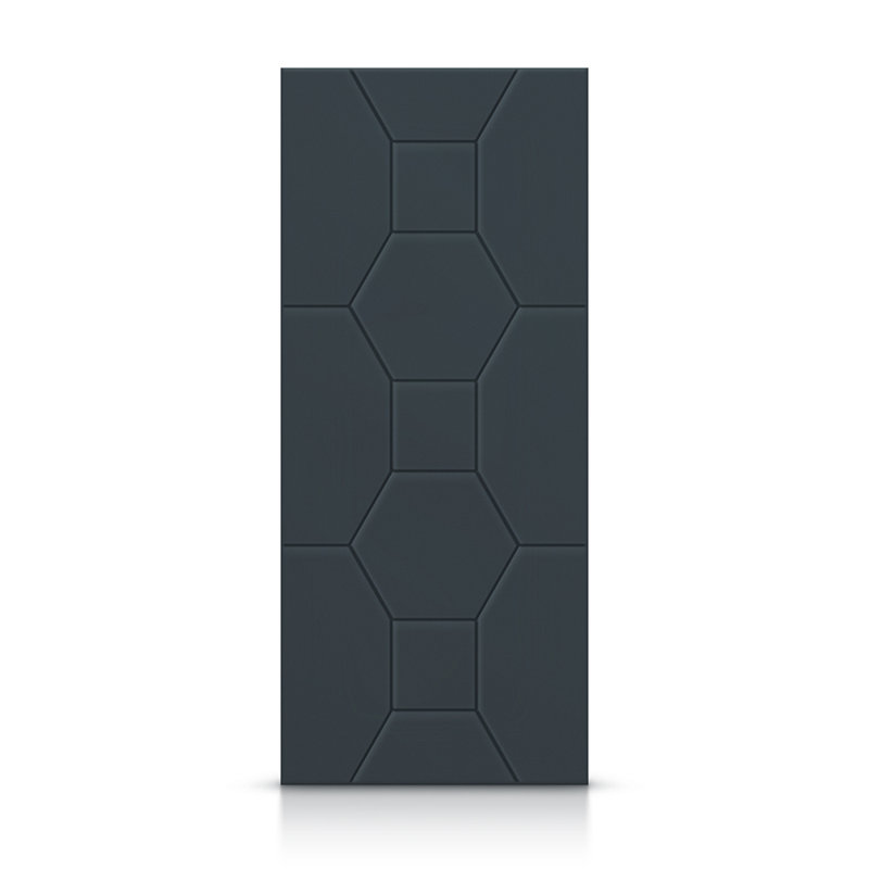 Porte standard à panneaux en bois, Gris anthracite, 42 po x 96 po