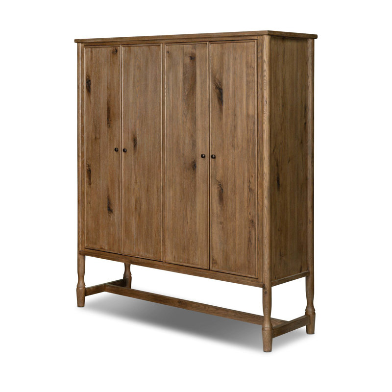 Bari Wide Cabinet, Weathered Oak