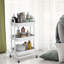 Adin 78.7cm H x 46cm W Utility Cart with Wheels-684666676