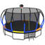 Trampoline 16Ft avec enceinte Trampolines de création avec échelle et revêtement antirouille-119337746