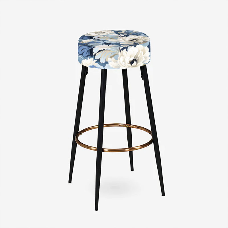Victorian Stealth - Ensemble de 2 tabourets de bar floraux
