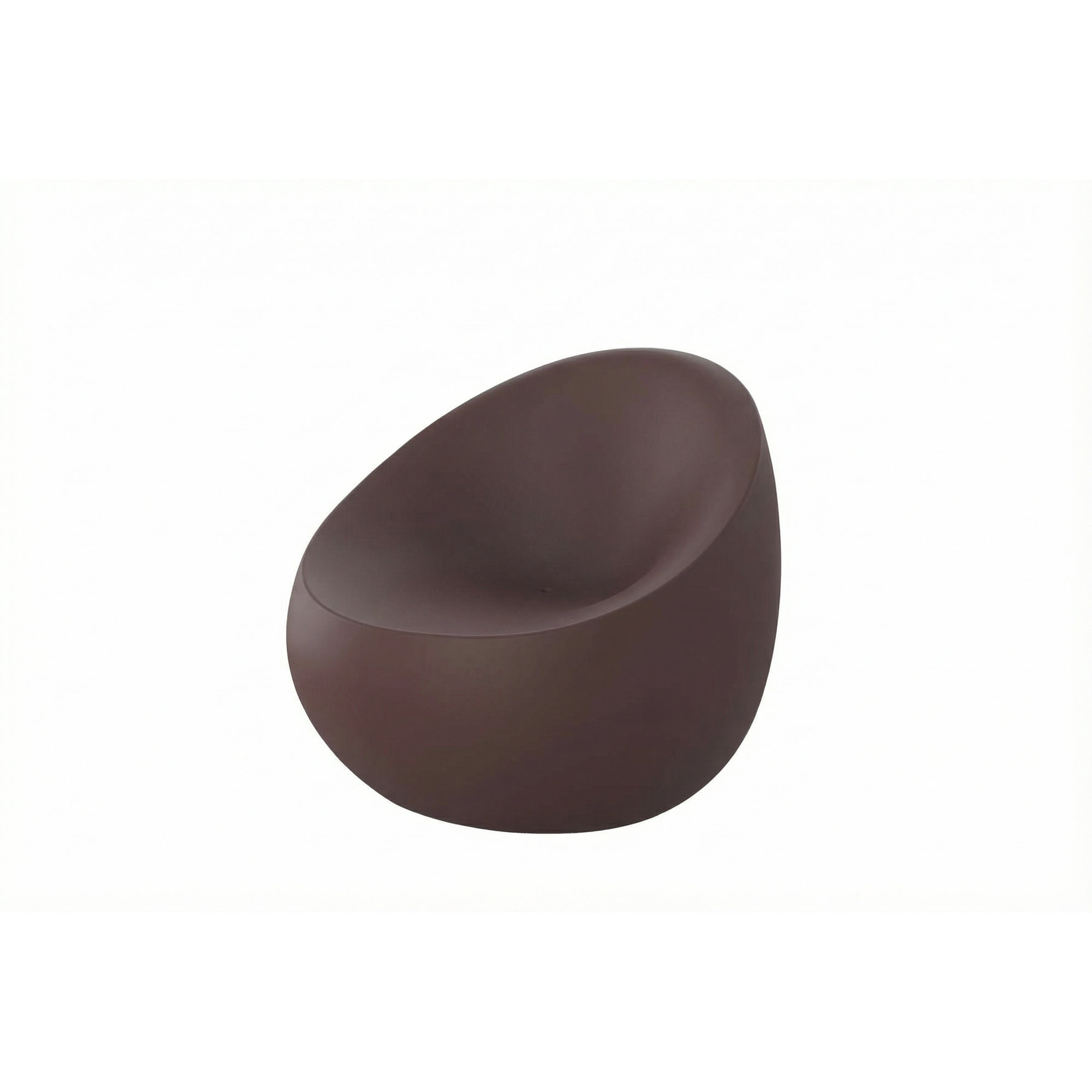 Plastic Outdoor Lounge Chair, Garnet