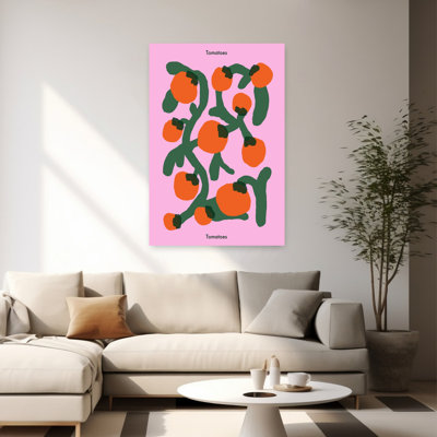 «Vibrant Pink Tomatoes», art mural