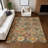 Machine Washable Indoor/Outdoor Boruta ACN2256 Panels Rug-1918688365