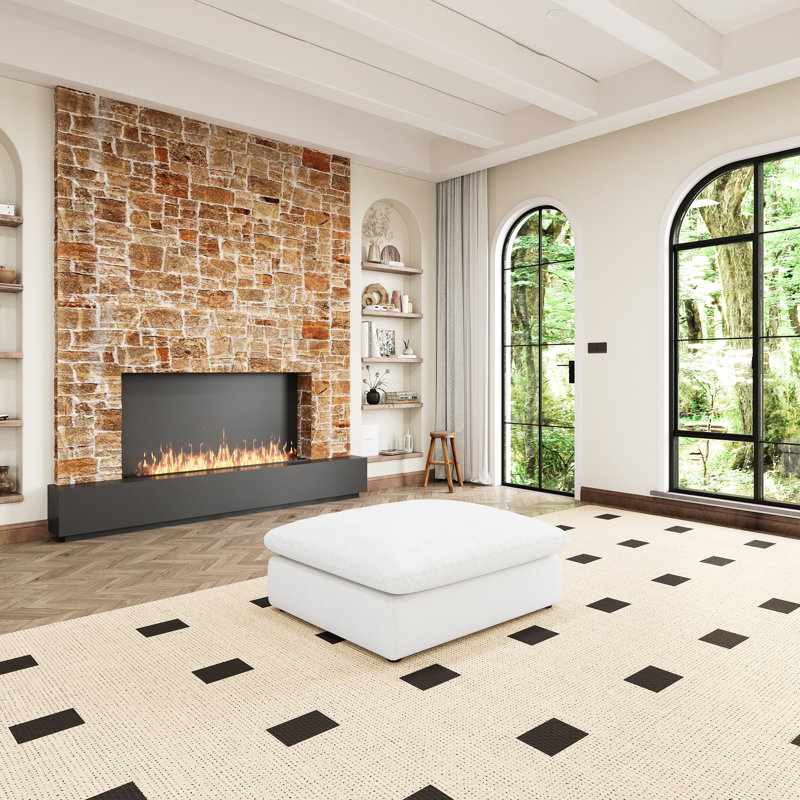 5 grands salons modulaires en forme de nuage: avec coussins en plumes, 2 avec fermeture à glissière, polyvalent, blanc, lit à structure: Design pour chambre d'appoint, rembourrage en duvet, blanc