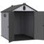 6X8ft Outdoor Maintenance Shed With Lock - Plastic, Secure Garden Craft Room Spacious, Plastic Construction
