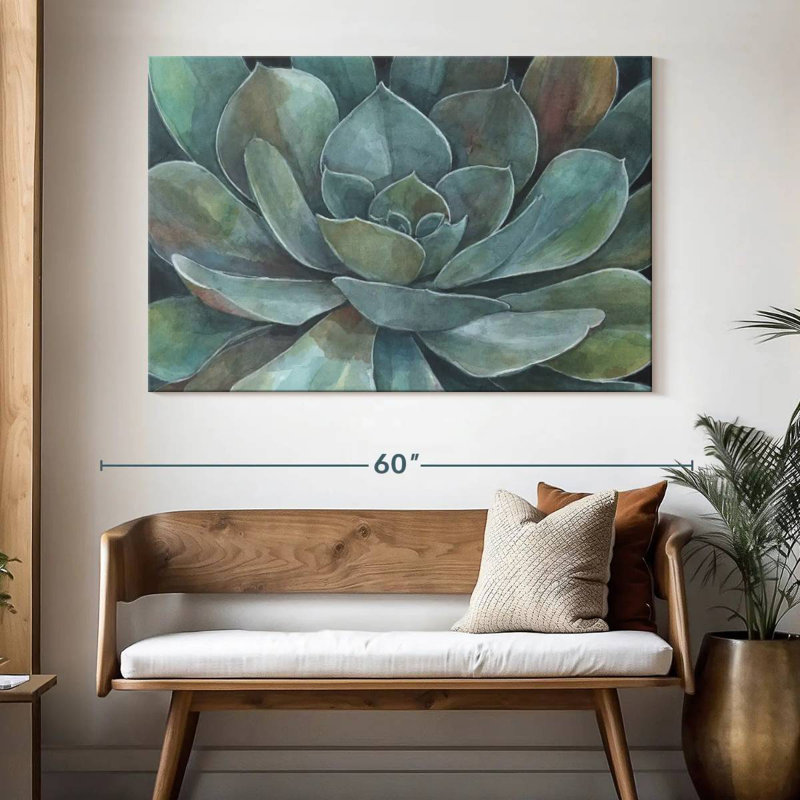 Harnek Rustic Succulent, 34" H x 51" W