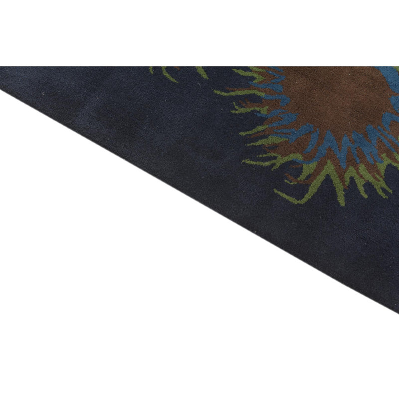 Tapis bleu marine rectangulaire Orlando