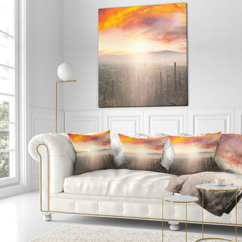 Coussin Saguaro, 16 po x 1 po, Coussin décoratif