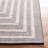 Natura Flat Weave Wool/Cotton Geometric Rug in Gray/White-755107959