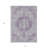 3' X 5' Purple Floral Medallion Washable Indoor Outdoor Area Rug