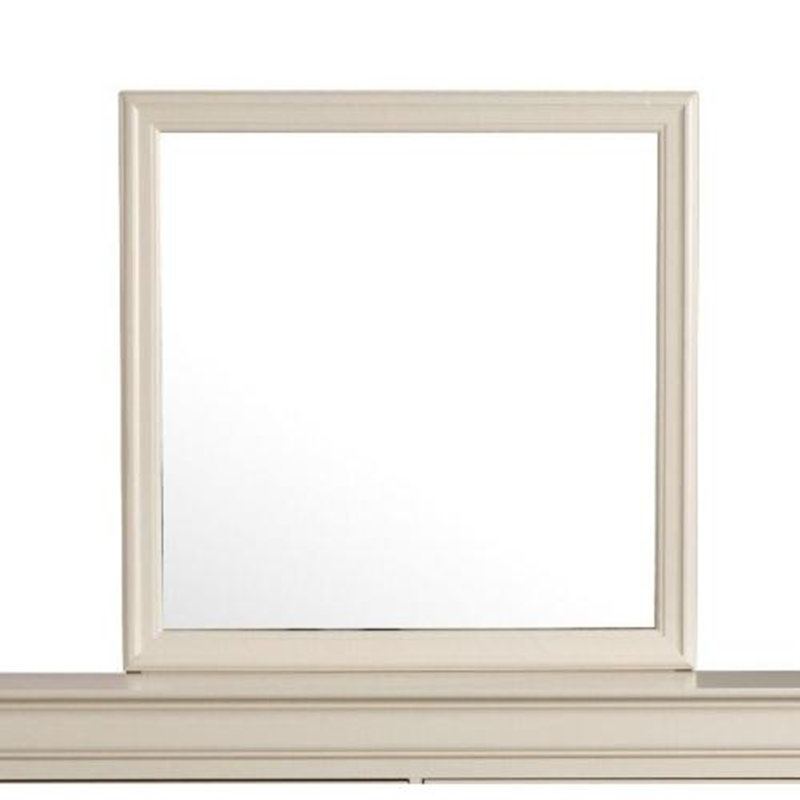 Miroir mural Burlington, Carrée, Beige, 38 po x 38 po