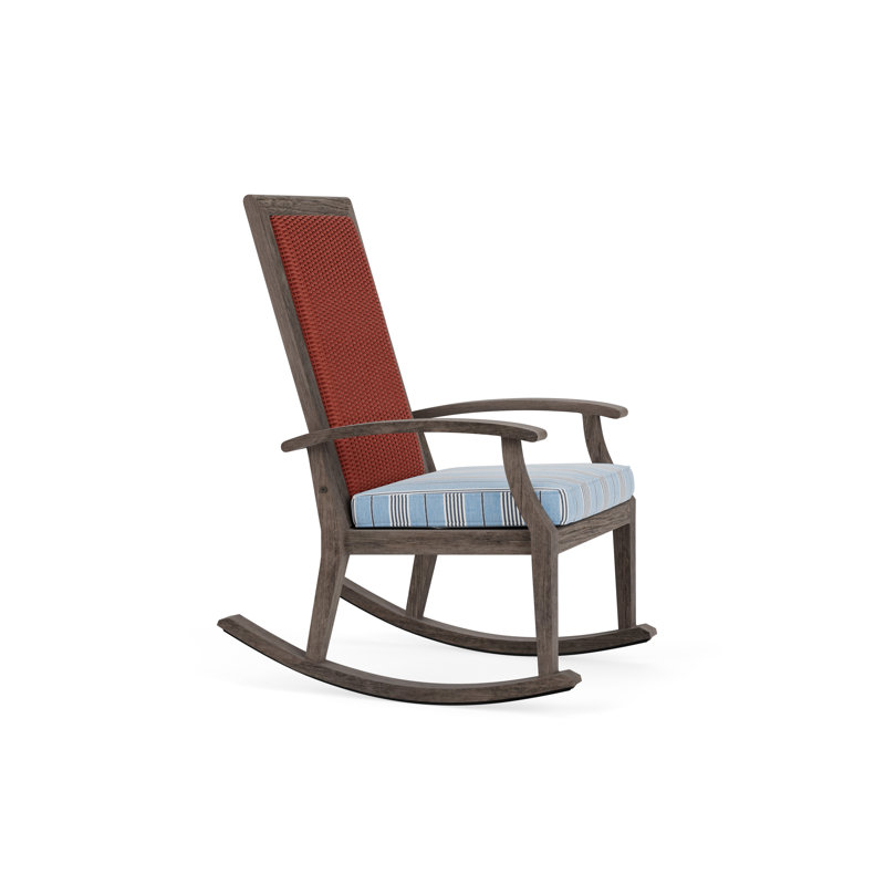 Frontier Outdoor Rocker Chair, Hansen Sky, Charcoal