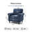 Luelle Upholstered Rolled Arm Accent Chair-1301630352
