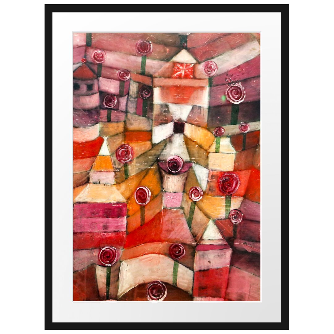 Gerahmter Kunstdruck Rose Garden von Paul Klee