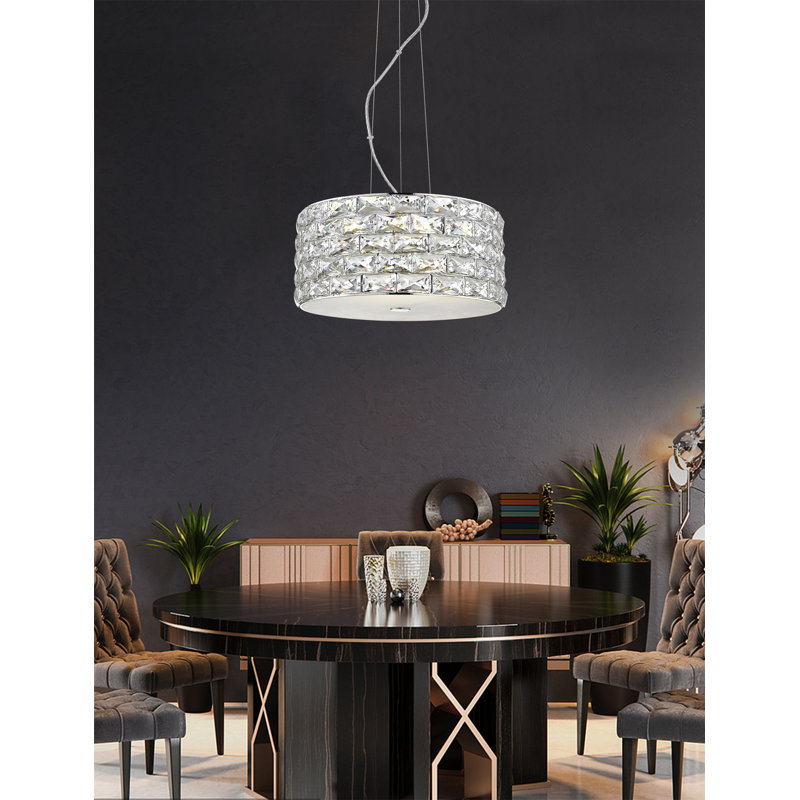 Appley 4 - Light LED Drum Pendant