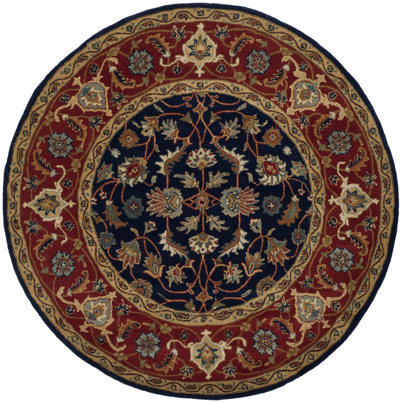 Colliers Hand Tufted Wool Oriental Rug, Round 6'6"