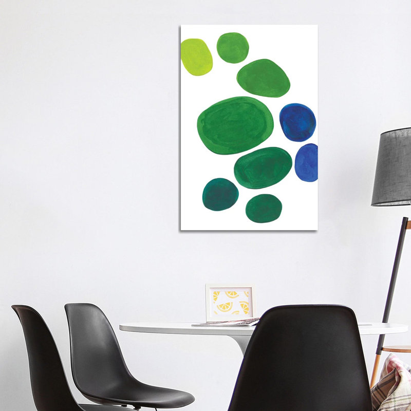 Minimal Pond Pebbles - Painting on Canvas, Wrapped Canvas, 101.6 cm H x 66.04 cm W x 1.91 cm D