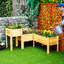 Ensemble de 3 jardinières surélevées Outsunny