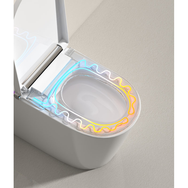 MEBO-K1 Smart Bidet Toilet, Elongated One Piece Toilet with Heated Seat