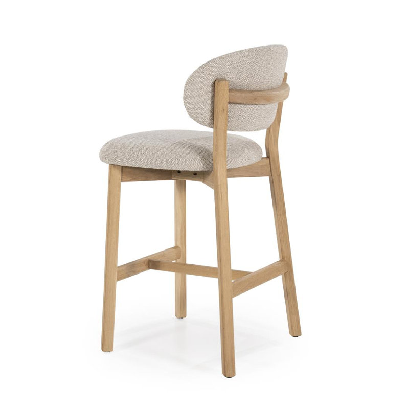 Mikky Barstool, Gray, Natural