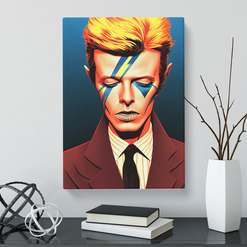 David Bowie Portrait Vol.2 - Wrapped Canvas Print, 50cm H x 35cm W x 3cm D