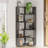 64.96" Tall 6 Tier Corner Bookshelf-1476556282