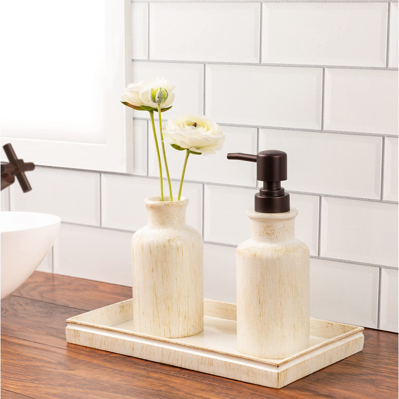 Le plateau à décor pour la décoration rustique élégante fonctionne comme un organisateur de comptoir de parfum et de salle de bain, un plateau de repose-pieds ou des centres de table pour la salle à manger L 10 po x l 6 po x H 1 po