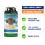 Ensemble de 3 réservoirs de propane rechargeables écologiques de 1 litre Flame King