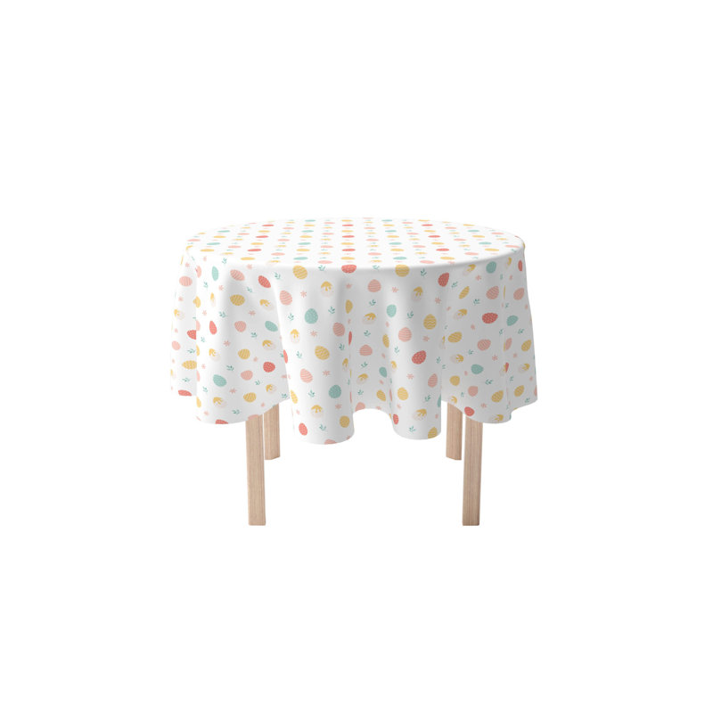 Round Cotton Twill Tablecloth