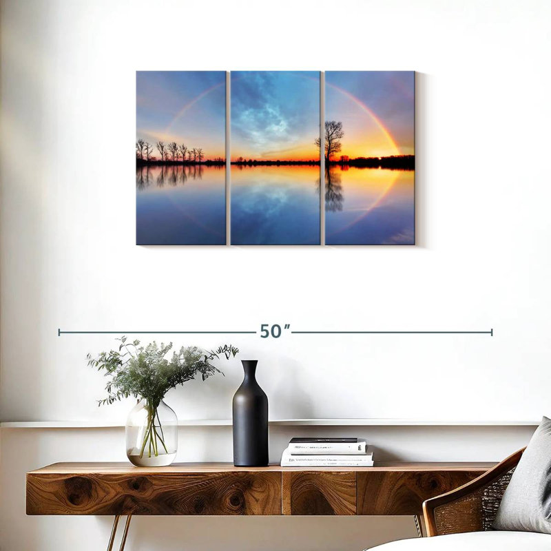 Kerrick Sunset Rainbow Reflection, 20" H x 33" W