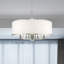 Lustre cylindrique à sept lumières avec abat-jours Berthine-22524453