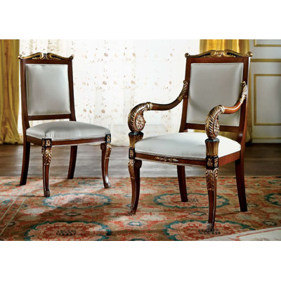 Upholstered Side Chair in White
