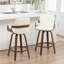 Tabouret de comptoir pivotant avec structure en bois Youngstown-123200647