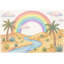 Murale désertique papier peint pastel arc-en-ciel-1734719793-1734719789