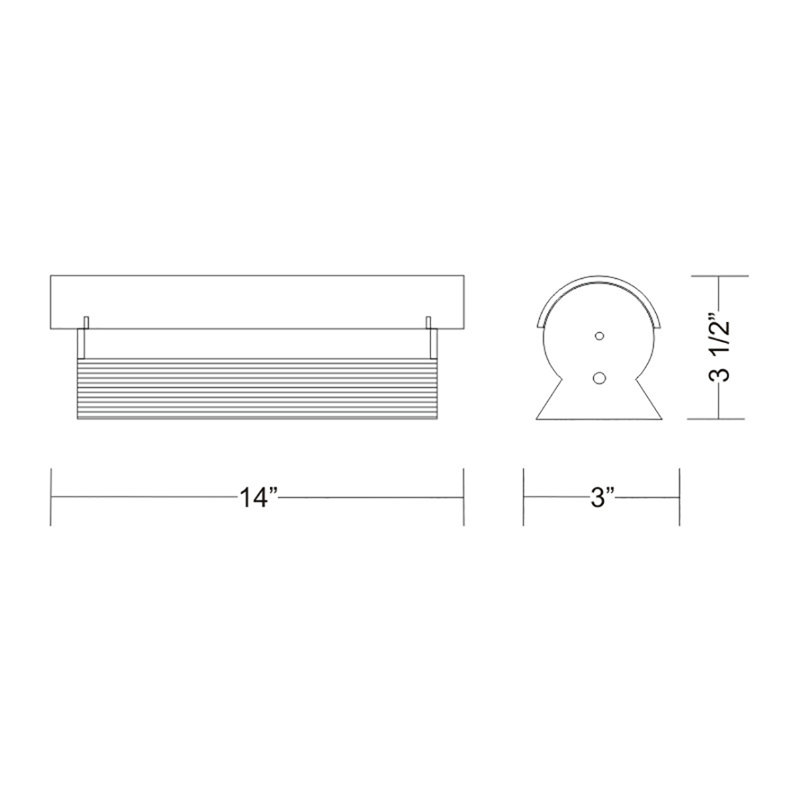 Fluonight 1-Light Flush Mount, Small