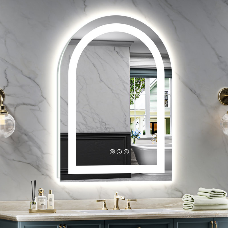 Miroir de salle de bain Arch, 32 po x 24 po