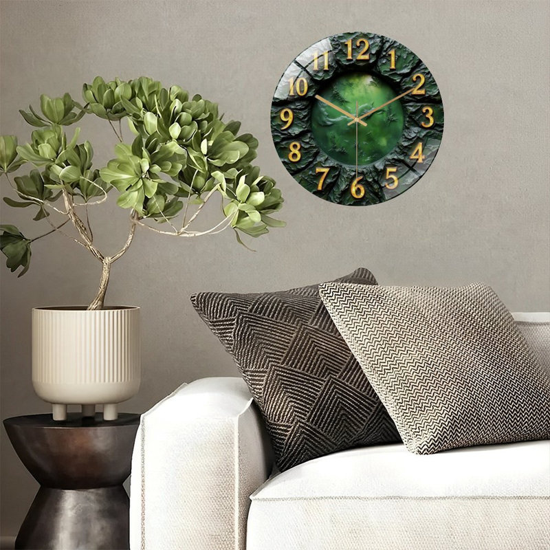 Horloge murale en verre 1-12 "