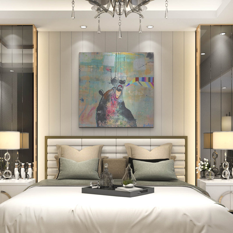 «Bear Spirit Scream» par Zwart, H 36 po x l 36 po