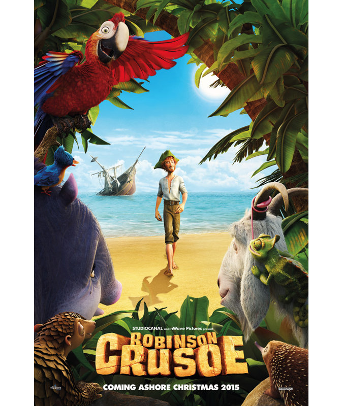 Robinson Crusoe, 18" H x 12" W