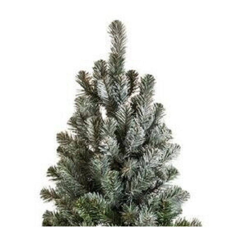 Arbre de Noël artificiel à charnière mince vert / blanc, 5 pi