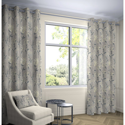 Precita Cotton Blackout Curtain Pair