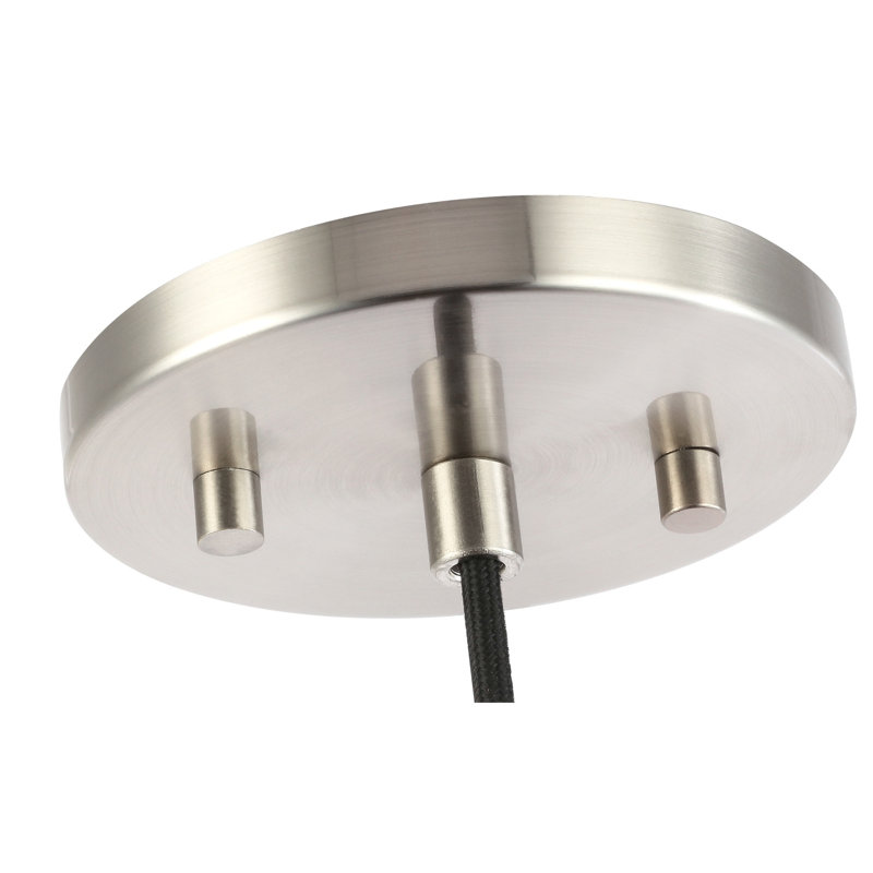 Luminaire sphère suspendu 1 lumières simple Jerrie, Mercure, Nickel, Halogène