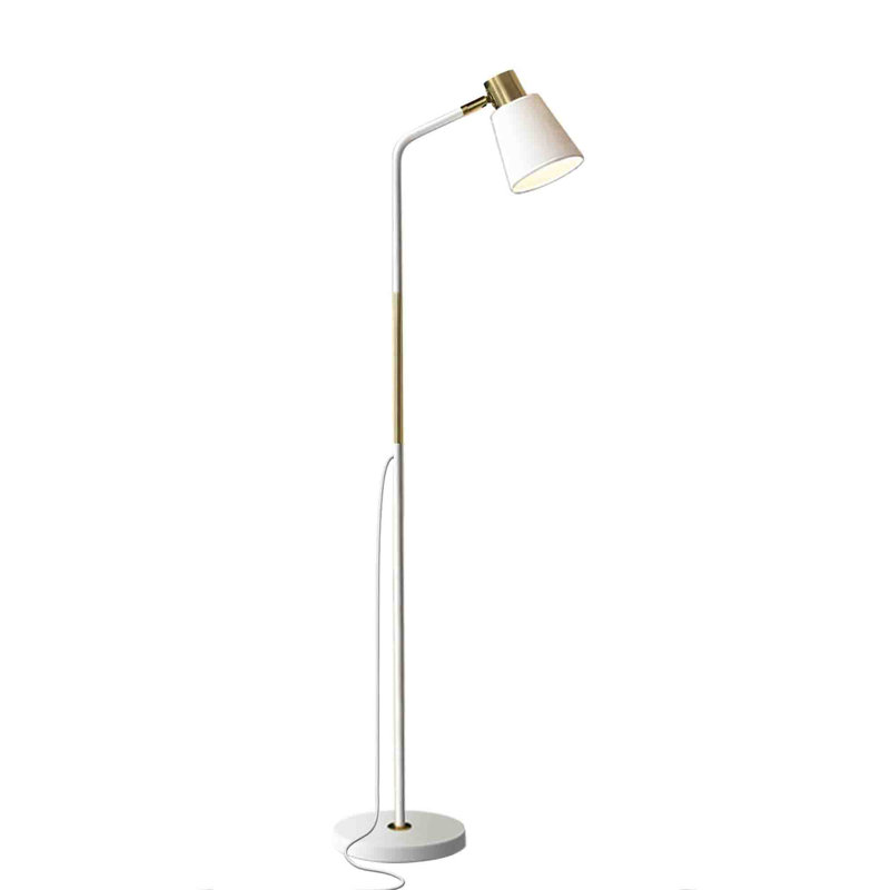 Brealeigh 146cm Arched Floor Lamp, White