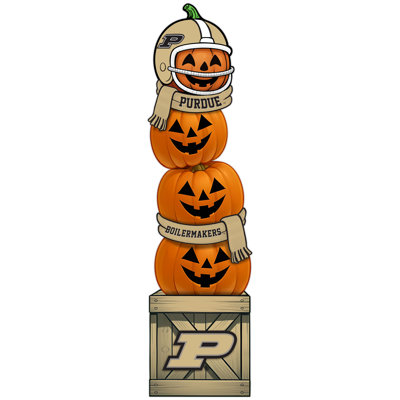Purdue Pumpkin Stacked Leaner With Helmet