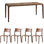Black Walnut Dining Table Set