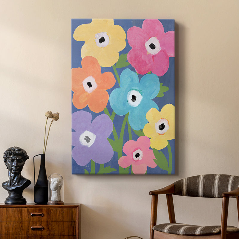 «Flower Market Color I» - galerie tendue sur mesure Cavas, H 48 po x l 32 po
