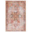Tapis rouille / bleu marine tissé à la machine Gabrel-88037030