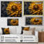 «Black Yellow Dahlia Garden Palette II», reproduction sur toile-475732481-475732494